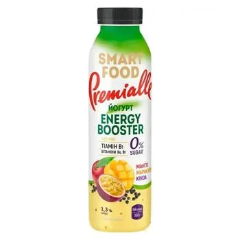 Йогурт Premialle Smart Food Вeauty Booster манго-маракуя-кіноа 1,3% 290г - Photo 4