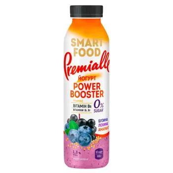 Йогурт Premialle Smart Food Вeauty Booster бузина-лохина-амарант 1,3% 290г - Photo 4