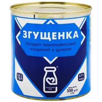 Згущенка Молочний дар з цукром 8,5% 350г - Photo 1