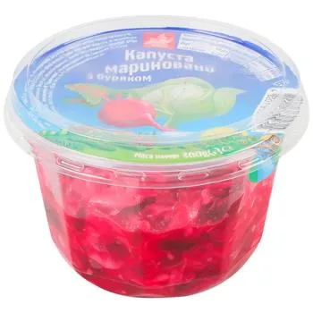 Капуста Чудова марка маринована з буряком 300г п/у - Фото 1