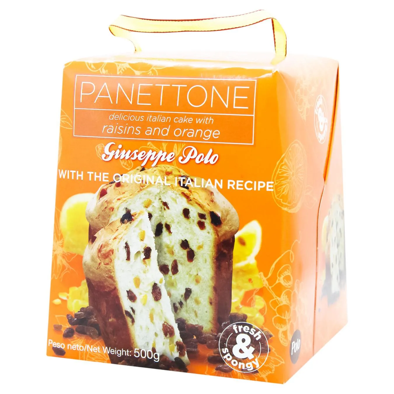 Панеттон Giuseppe Polo з родзинками та апельсиновими цукатами 500г - Фото 1