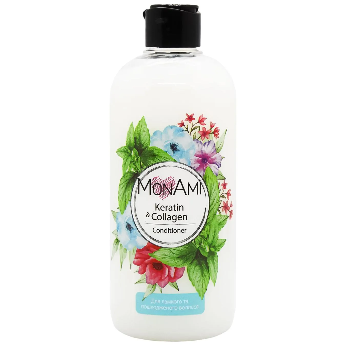 Кондиціонер для волосся Mon Ami Кератин і колаген 500мл - Фото 1