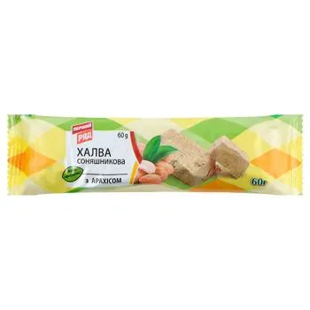 Халва Перший Ряд соняшникова з арахісом 60г - Photo 1