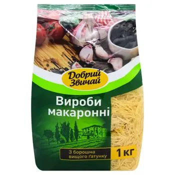Макаронні вироби Добрий Звичай вермішель 800г - Photo 1