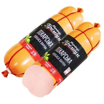 Ковбаса Ювілейний Лікарська варена 400г - Фото 1