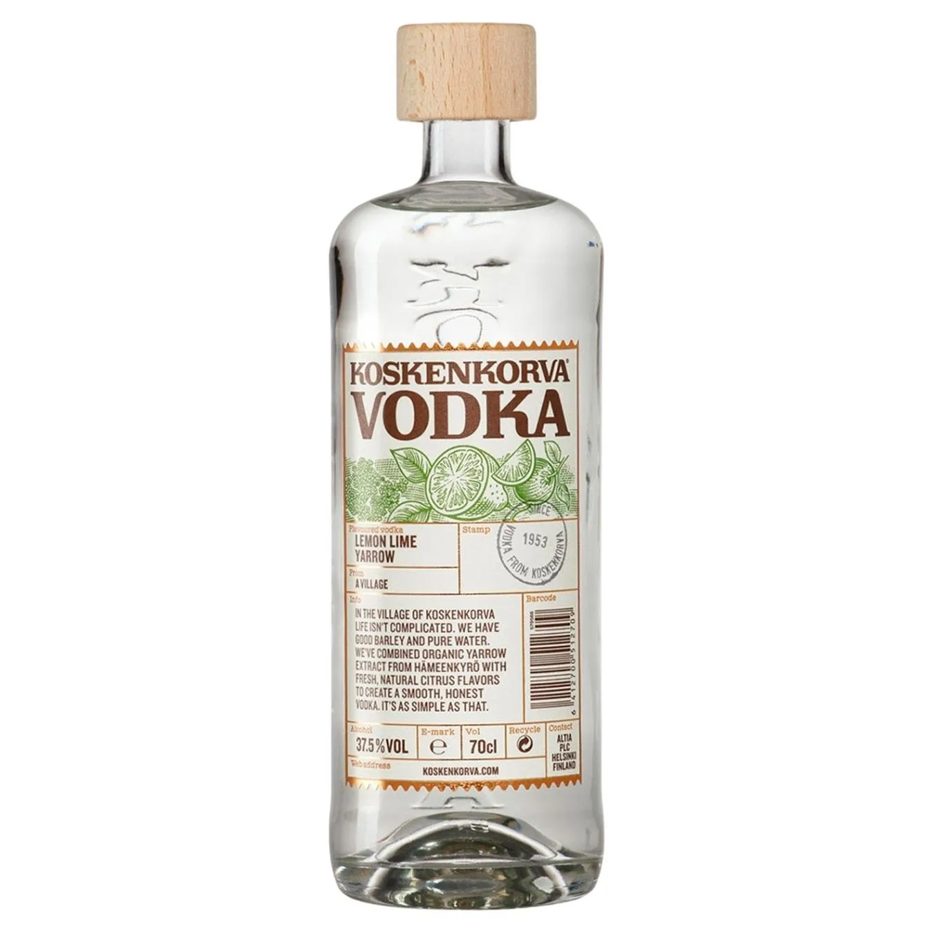 Горілка Koskenkorva Lemon Lime Yarrov 37,5% 0,7л - Фото 3
