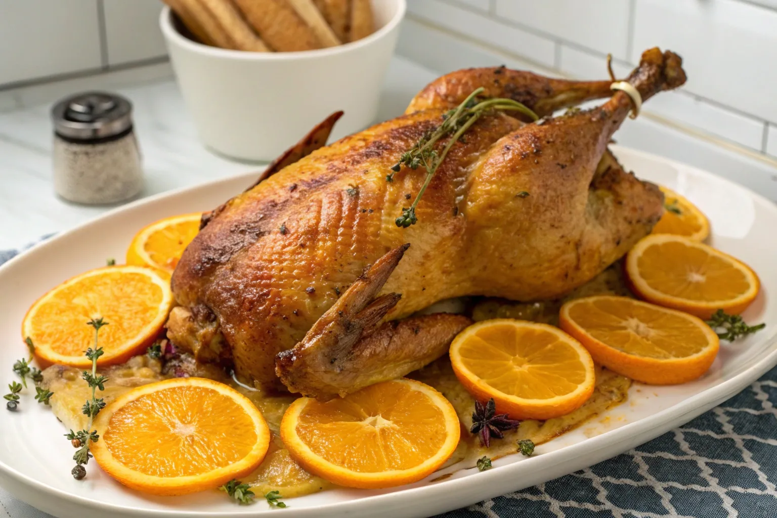 рецепти качки запеченої з апельсинами