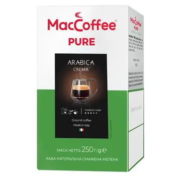 Кава мелена MacCoffee Pure Arabica Crema 250г зображення