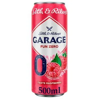 Пиво Garage Taste Raspberry безалкогольне зі смаком малини 0,5л зображення