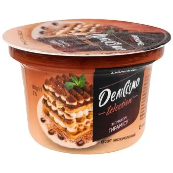 Десерт кисломолочний Даніссімо Selection зі смаком тирамісу 5% 180г зображення