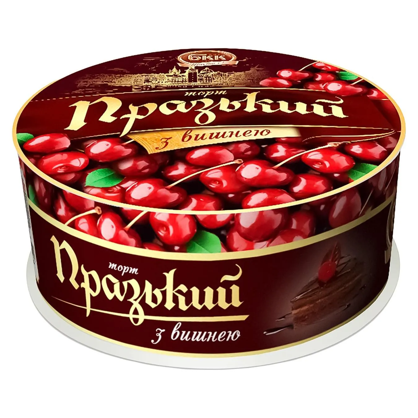 Торт БКК Празький з вишнею 850г зображення