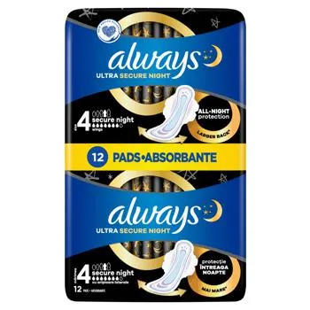 Прокладки гігієнічні Always Ultra Secure Night 4 12шт зображення