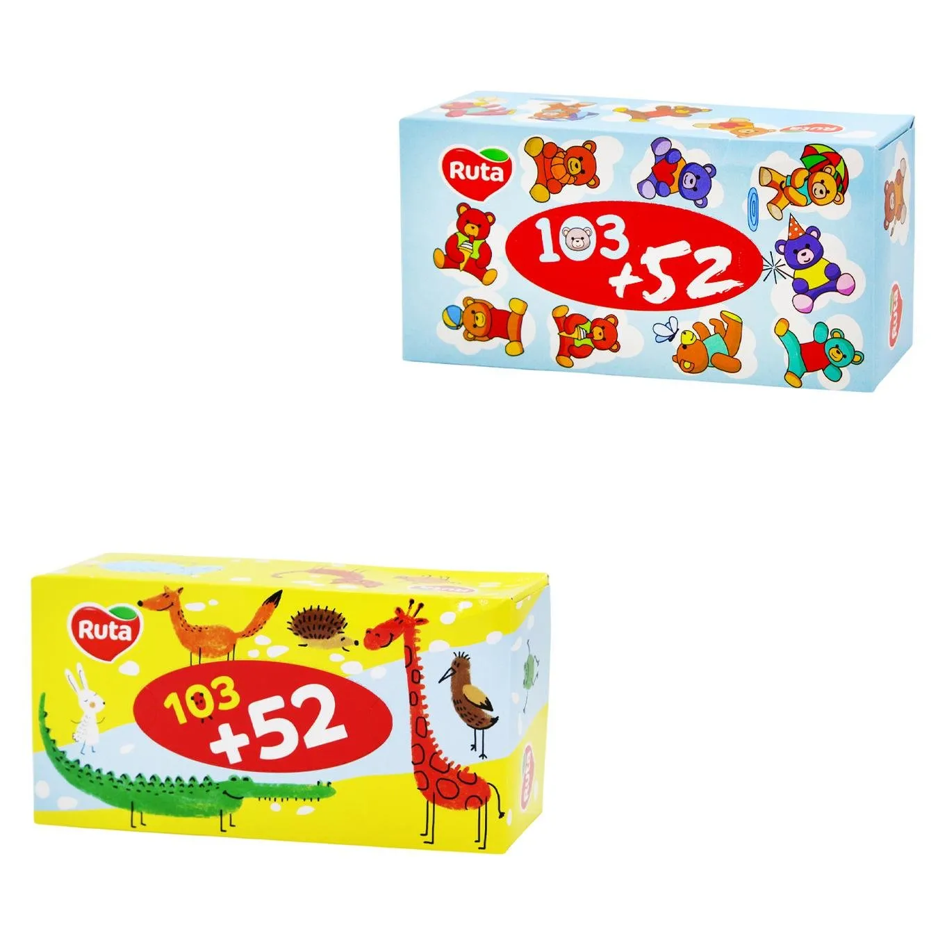 Серветки Ruta Kids косметичні 155шт зображення