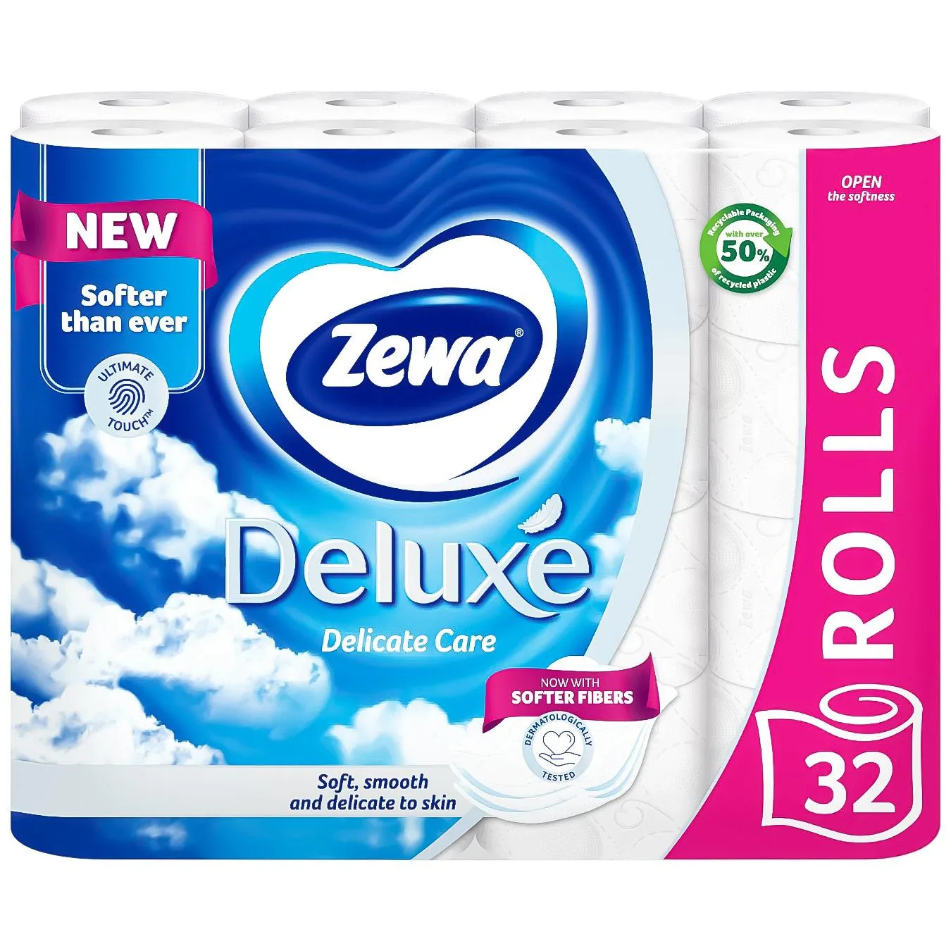 Туалетний папір Zewa Deluxe Delicate Care 3-шаровий 32шт зображення