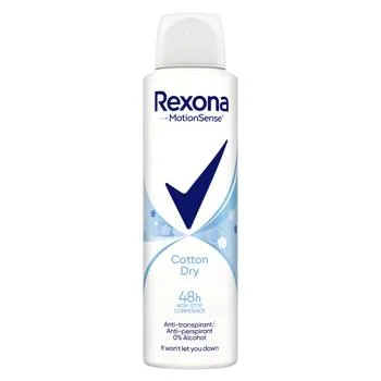 Антиперспірант аерозольний Rexona Легкість бавовни 150мл зображення