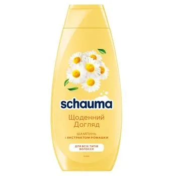 Шампунь Schauma Щоденний Догляд з екстрактом ромашки для всіх типів волосся 400мл зображення