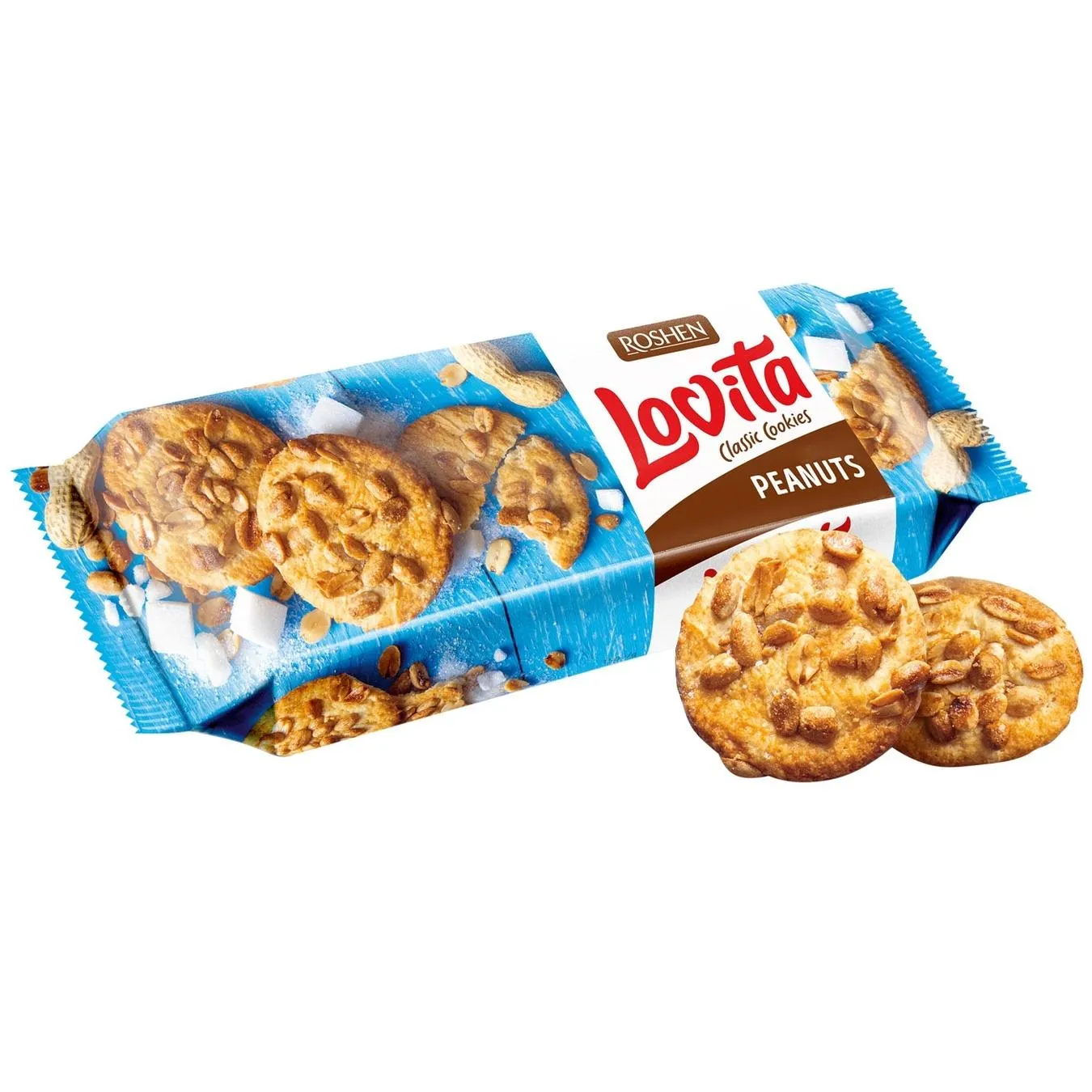 Печиво Roshen Lovita з арахісом 150г зображення