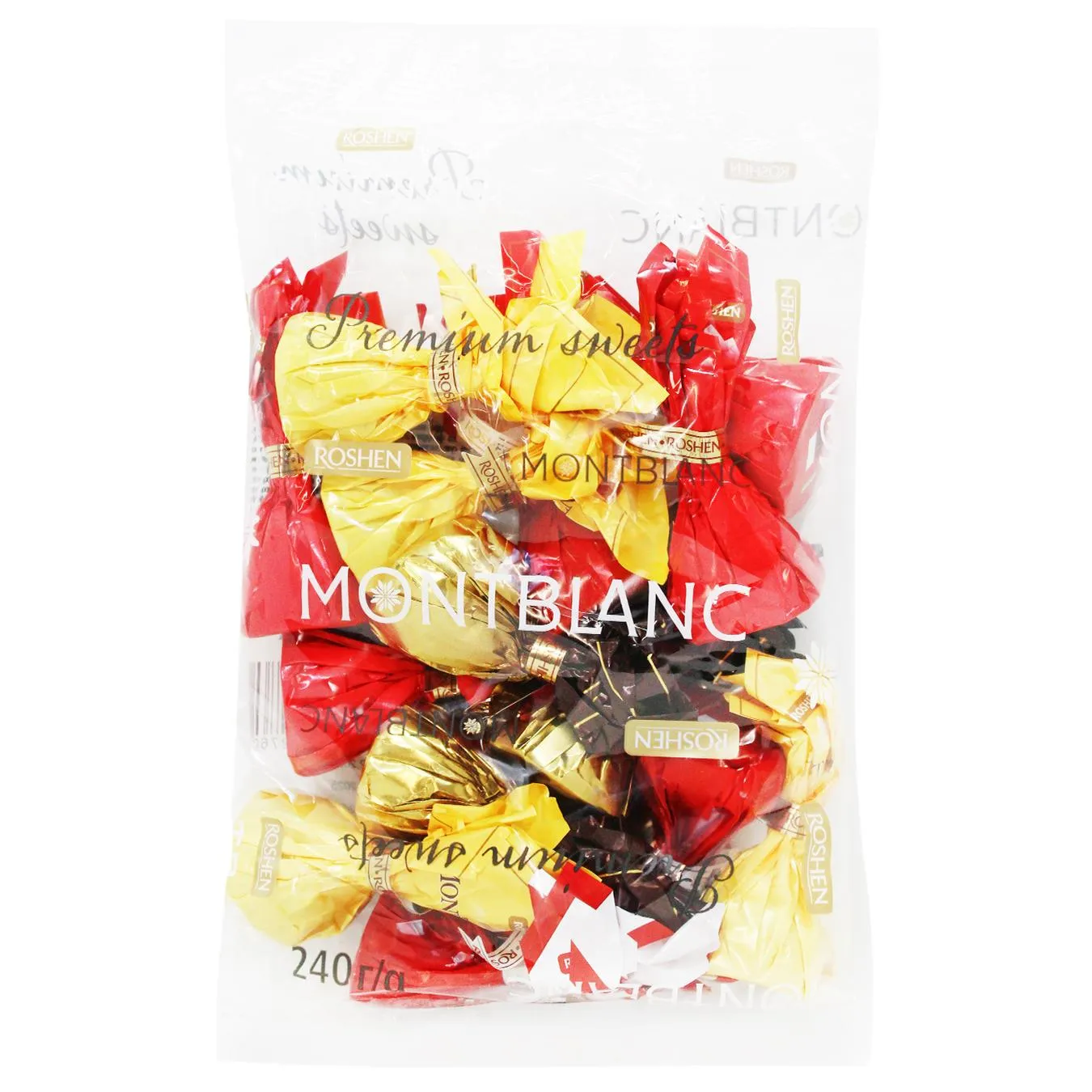 Цукерки Roshen Монблан мікс 240г зображення