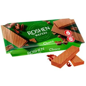 Вафлі Roshen Wafers Choco 216г зображення