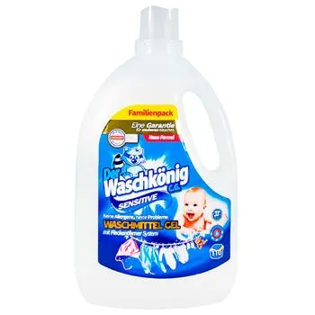 Гель для прання Waschkonig Sensitive 3,305л зображення