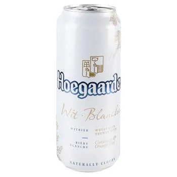 Пиво Hoegaarden Wit Blanche світле нефільтроване 4,9% 0,5л зображення