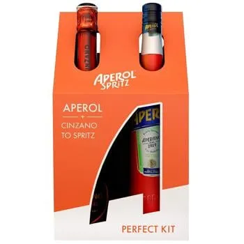 Набір Аперитив Aperol Aperitivo 0,7л + Вино ігристе Cinzano To Spritz біле сухе 0,75л зображення
