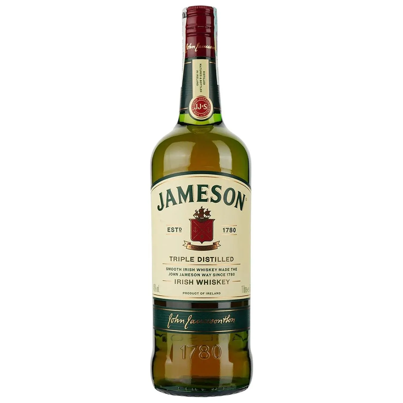 Віскі Jameson Triple Distilled Irish 40% 1л зображення