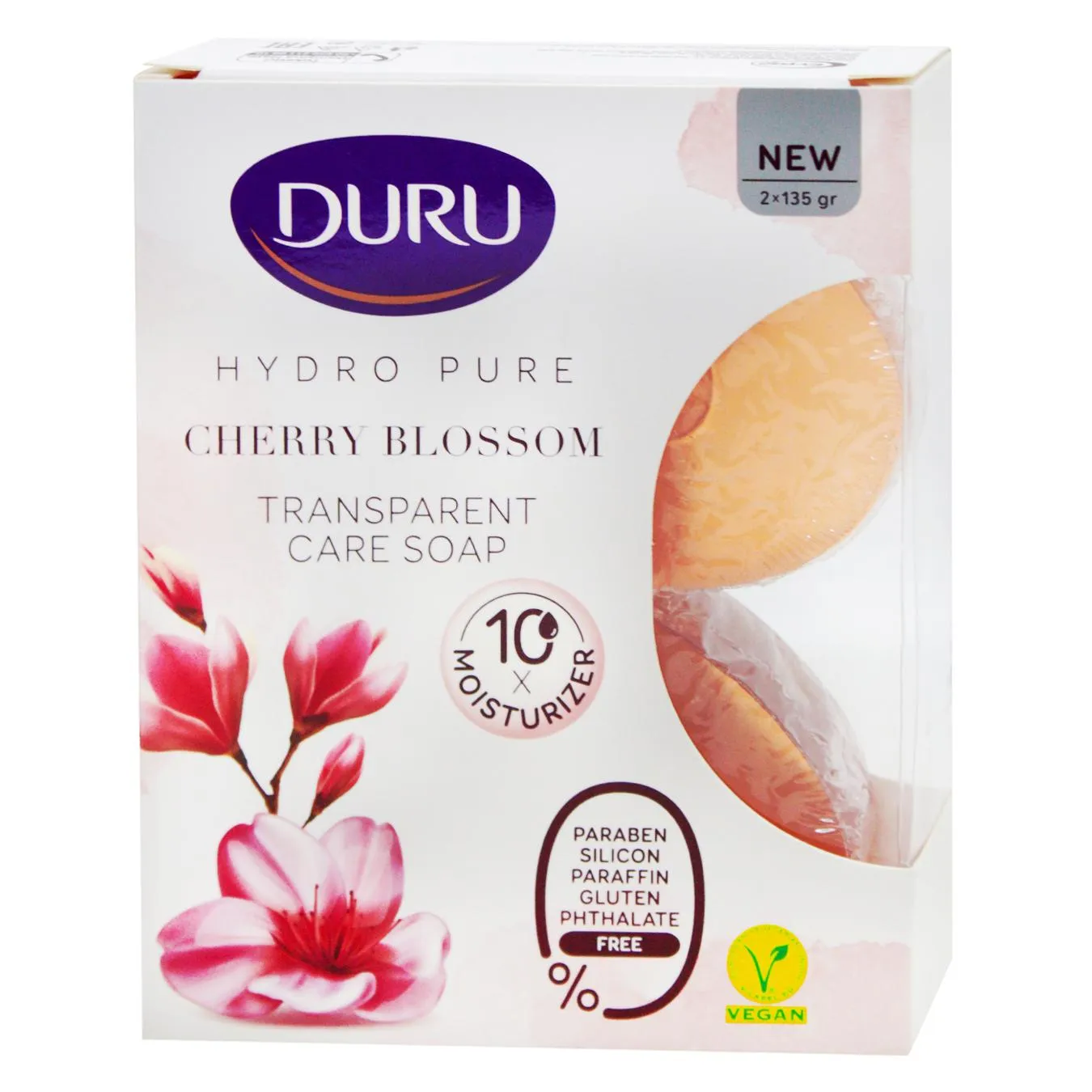 Мило тверде Duru з ароматом цвітіння вишні 2шт*135г зображення