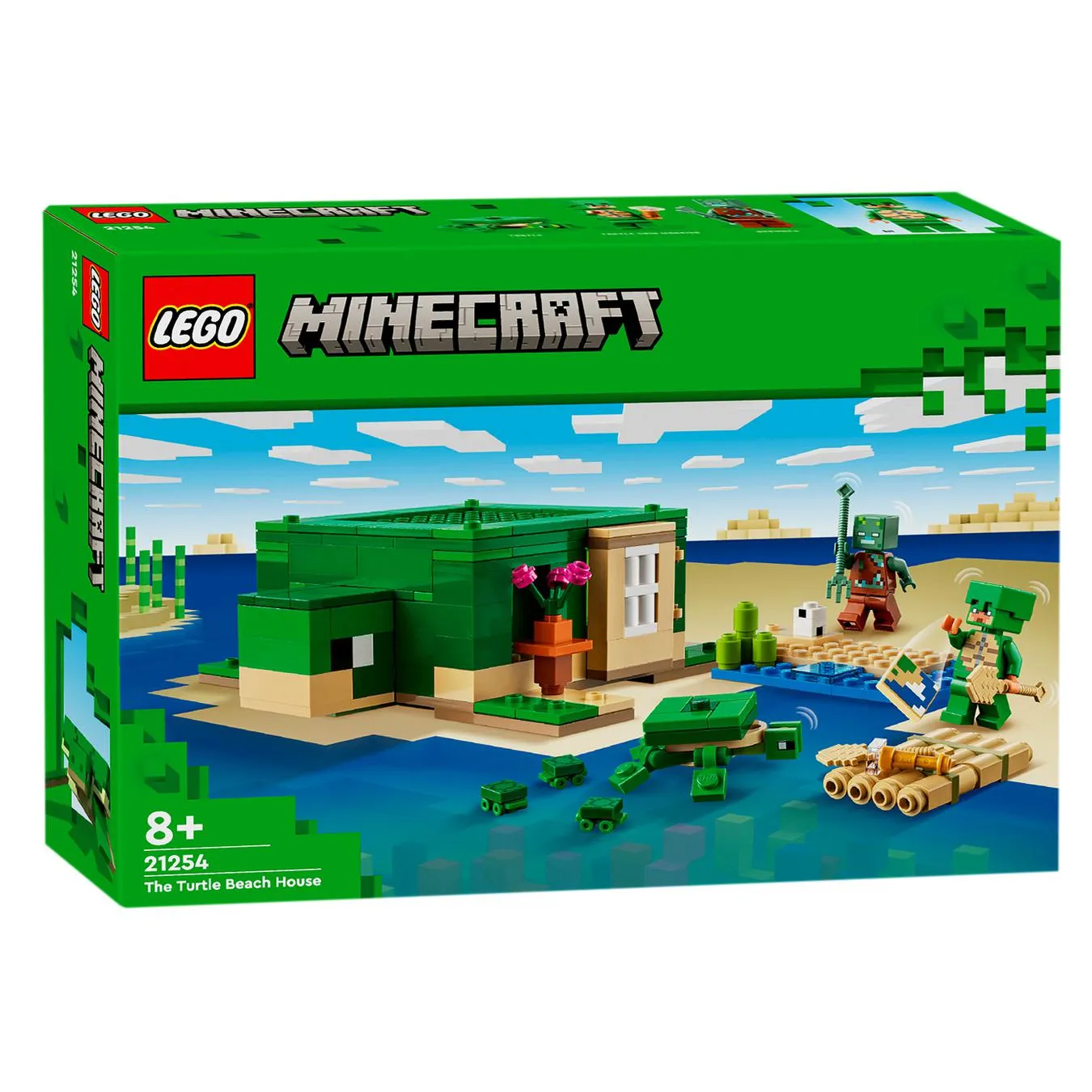 Конструктор Lego Minecraft Пляжний будинок у формі черепахи 21254 зображення