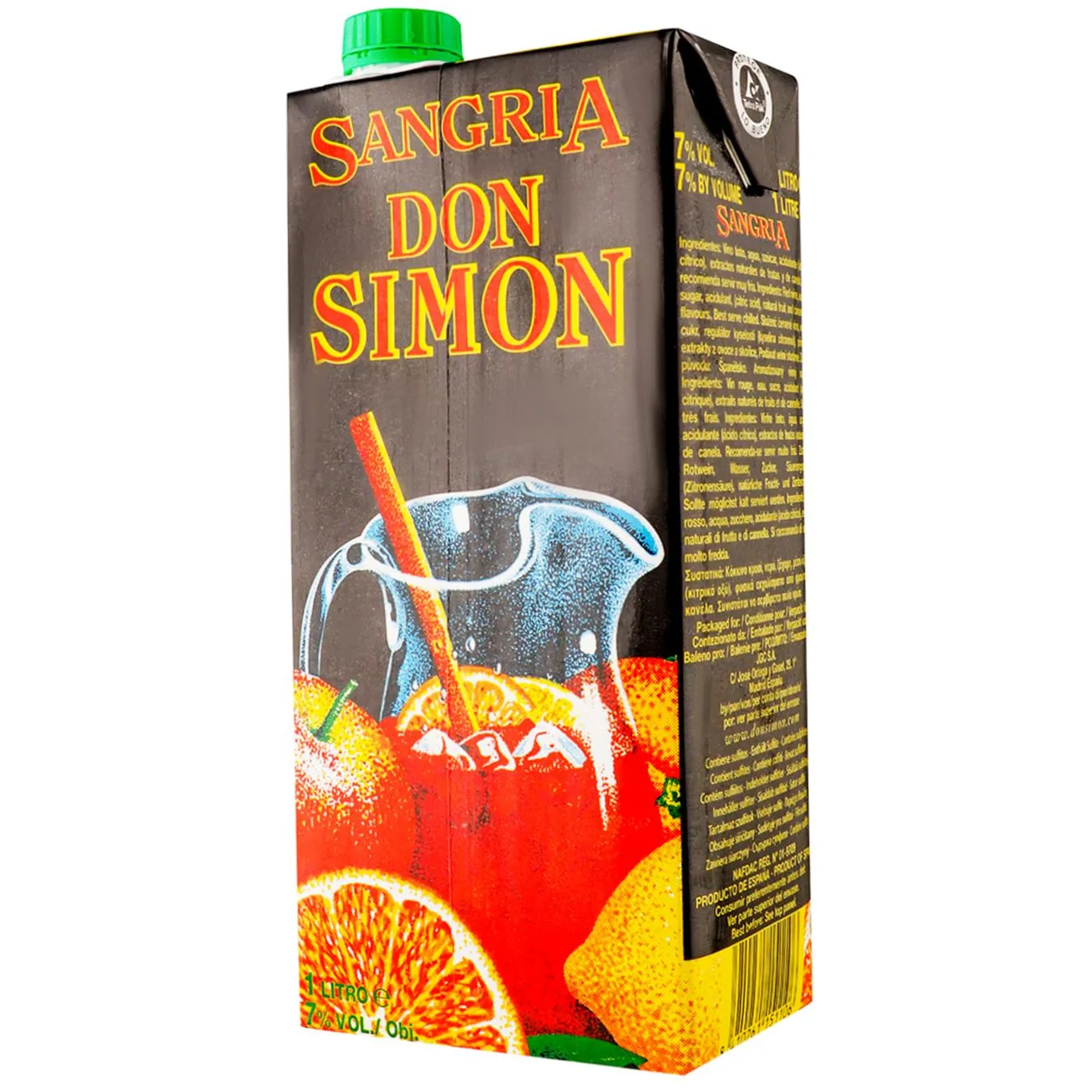 Вино Don Simon Sangria червоне солодке 7% 1л зображення