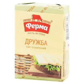 Сир плавлений Ферма Дружба 40% 70г зображення