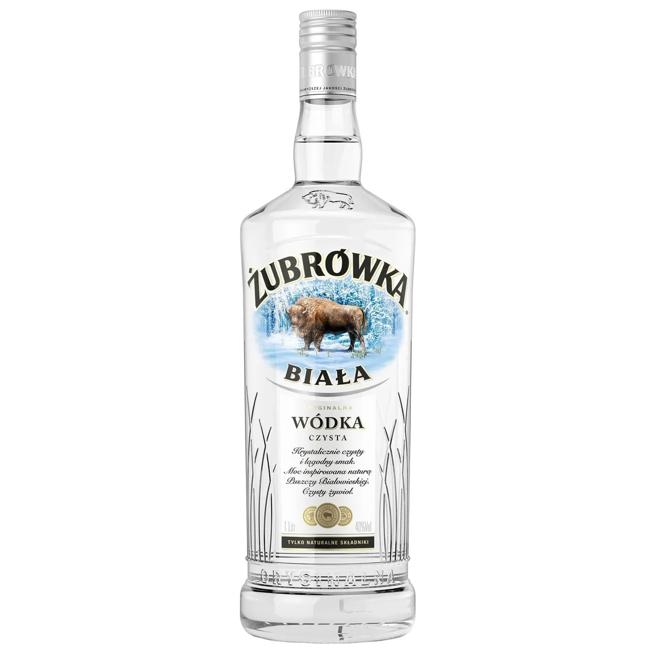 Горілка Zubrowka Бяла 40% 1л зображення