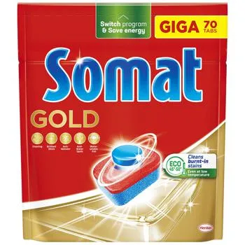 Таблетки для посудомийних машин Somat Gold 70шт зображення
