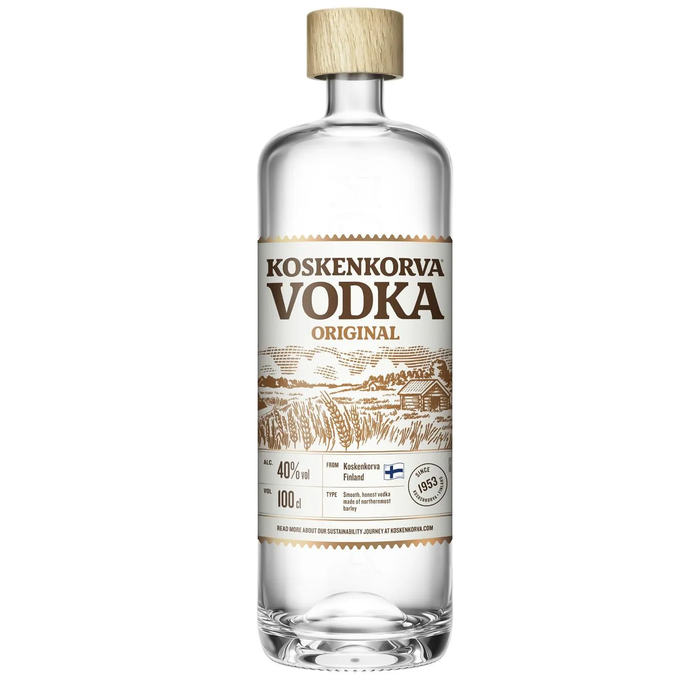 Горілка Koskenkorva Original 40% 1л зображення