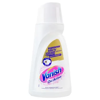 Плямовивідник Vanish Oxi Action Crystal White рідкий 1л зображення