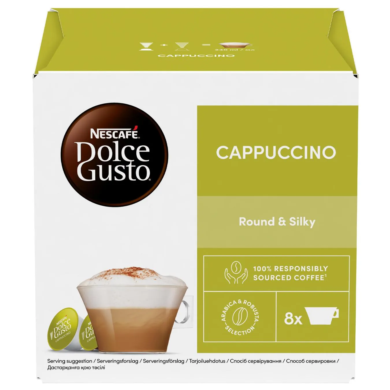 Кава в капсулах NESCAFÉ® DOLCE GUSTO® Cappuccino 186,4г 16шт зображення