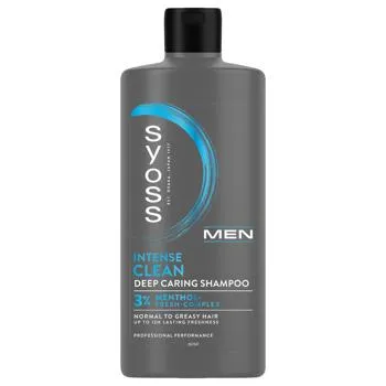 Шампунь Syoss Men Clean&Cool з Ментолом для нормального та жирного волосся 440мл зображення