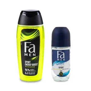 Гель для душу Fa Men Sport Energy 400мл+Дезодорант Fa Men Sport з ароматом зеленого цитруса 50мл - Фото 1