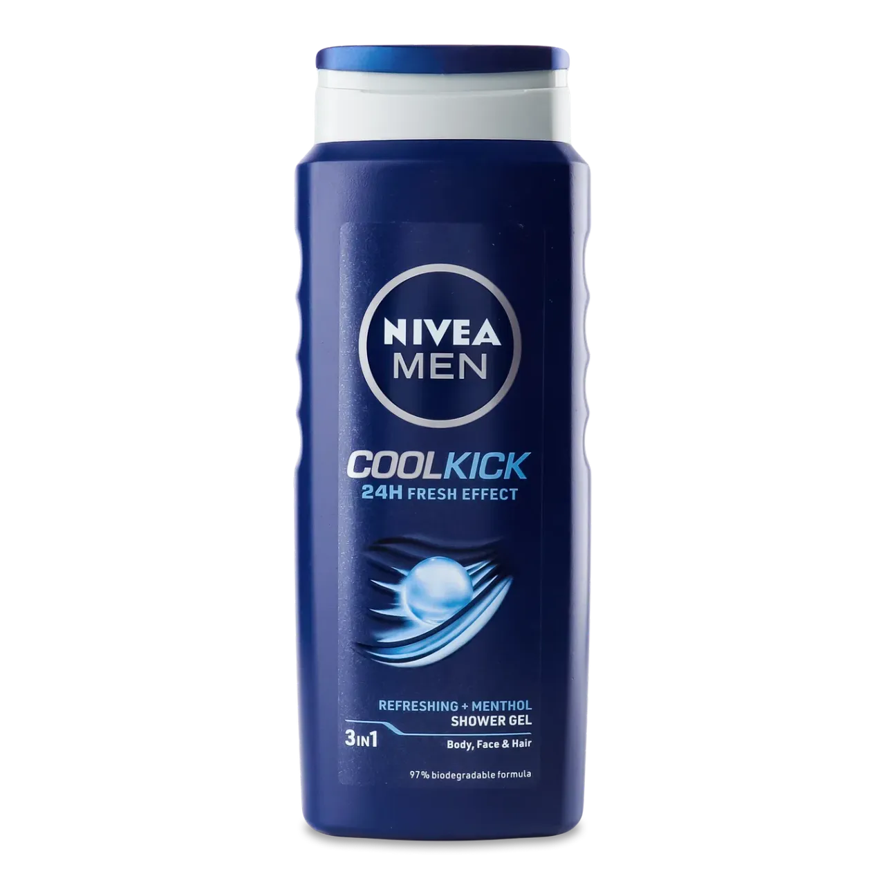 Гель для душу Nivea Men Cool Kick 3в1 - Фото 1