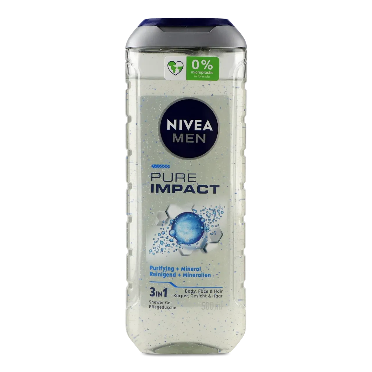 Гель для душу Nivea Men Pure Impact 3в1 - Фото 1