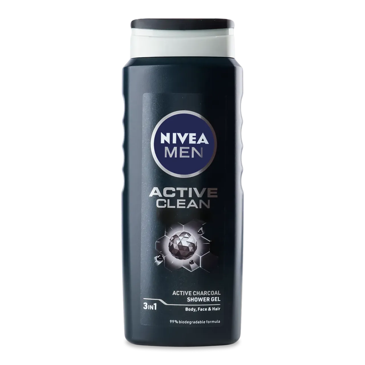 Гель для душу Nivea Men Active Clean 3в1 - Фото 1