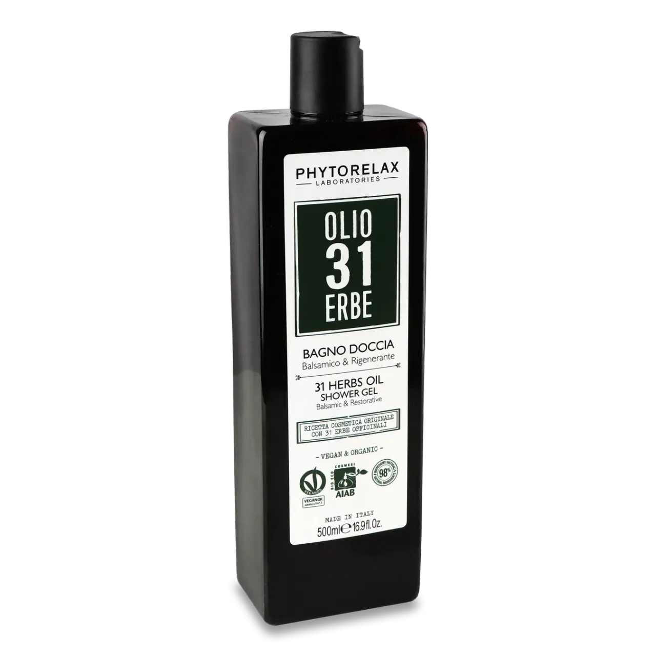 Гель для душу Phytorelax Vegan&Organic 31 Herbs Oil - Фото 1