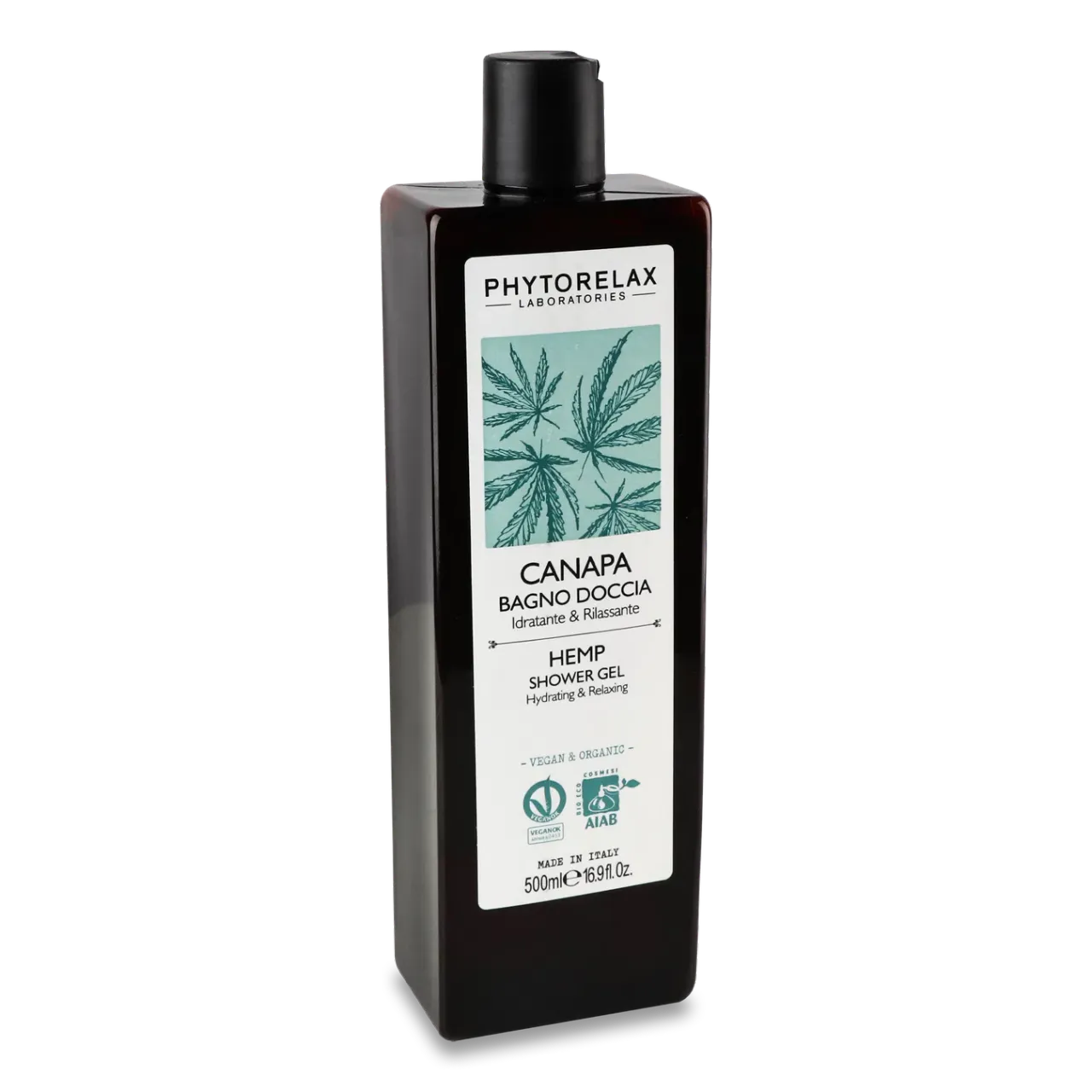 Гель для душу Phytorelax Vegan&Org Hemp зволоження та розслаблення - Фото 1