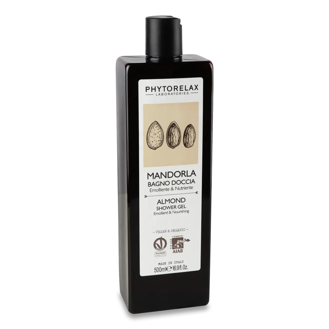 Гель для душу Phytorelax Vegan&Organic Almond зволожуючий - Фото 1