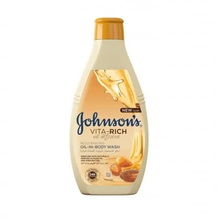 Гель для душу 400 мл Johnsons Vita Rich Живильний з оліями Миндалю та Ши - Фото 1