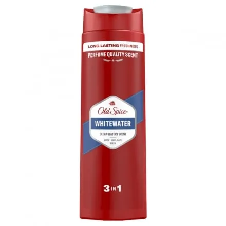 Гель для душу + шампунь 400 мл Old Spice Whitewater/Captain 3 в 1 п/флакон - Фото 1