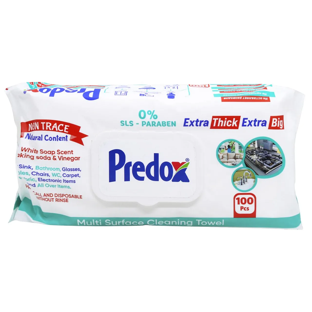 Predox Серветки вологі Predox для прибирання поверхонь100шт