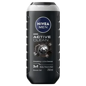 Гель для душу Nivea Men Сила вугілля 250мл - Фото 1