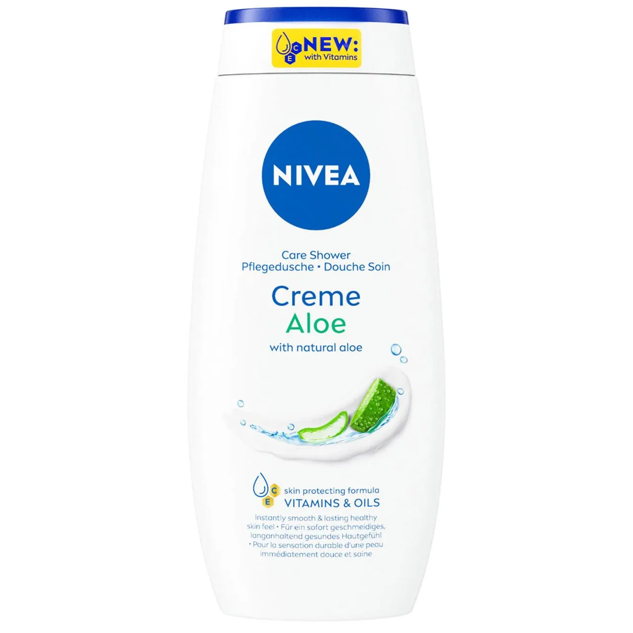 Гель для душу Nivea Creme Aloe 250мл - Фото 1
