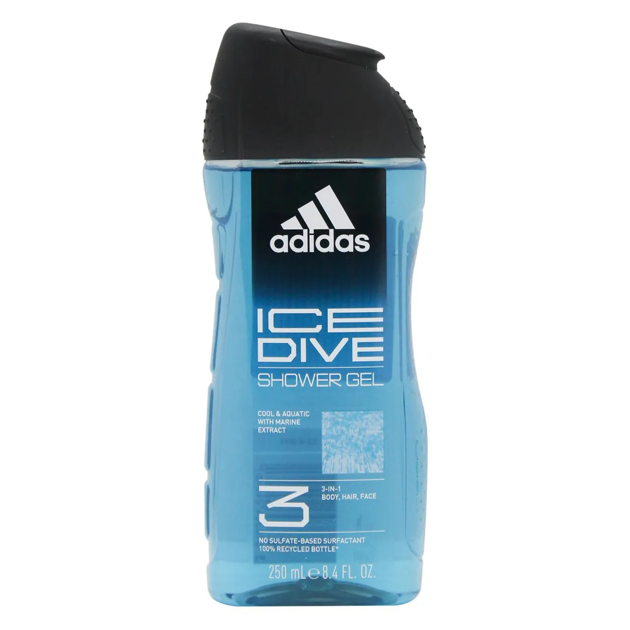 Гель для душу Adidas Ice Drive 3в1 250мл - Фото 1